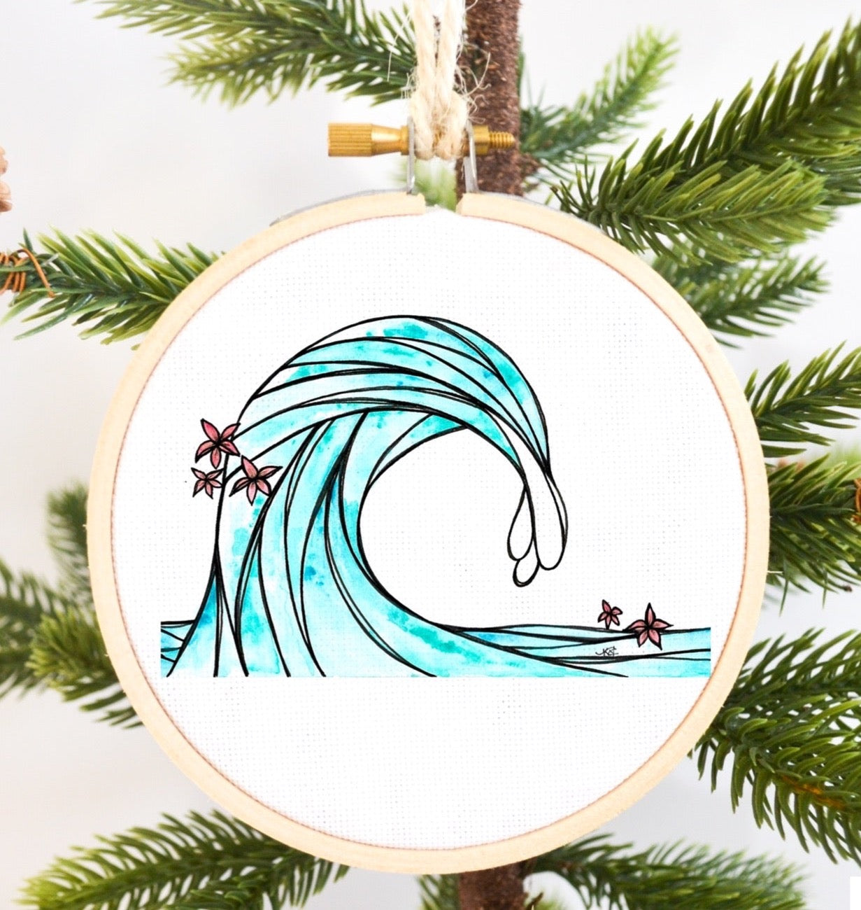 Barrel of Blues Ornament