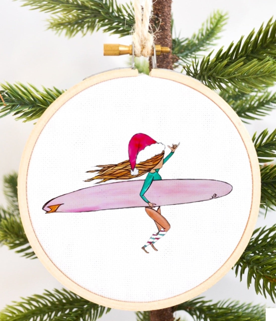 Stoked for the Holidays Ornament