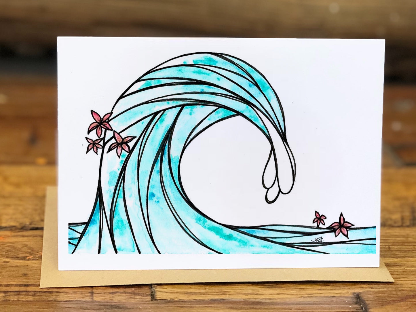 Barrel of Blues greeting card
