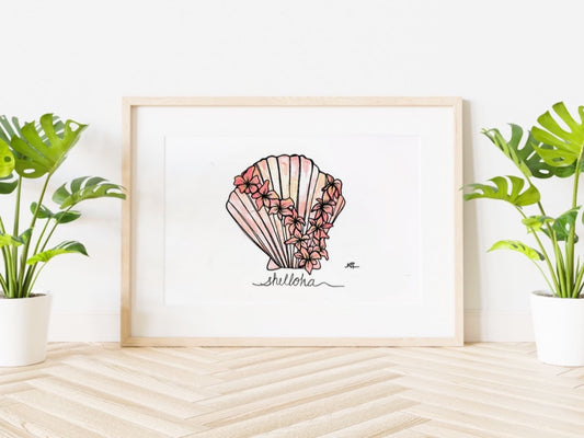 Shelloha - Matted Print