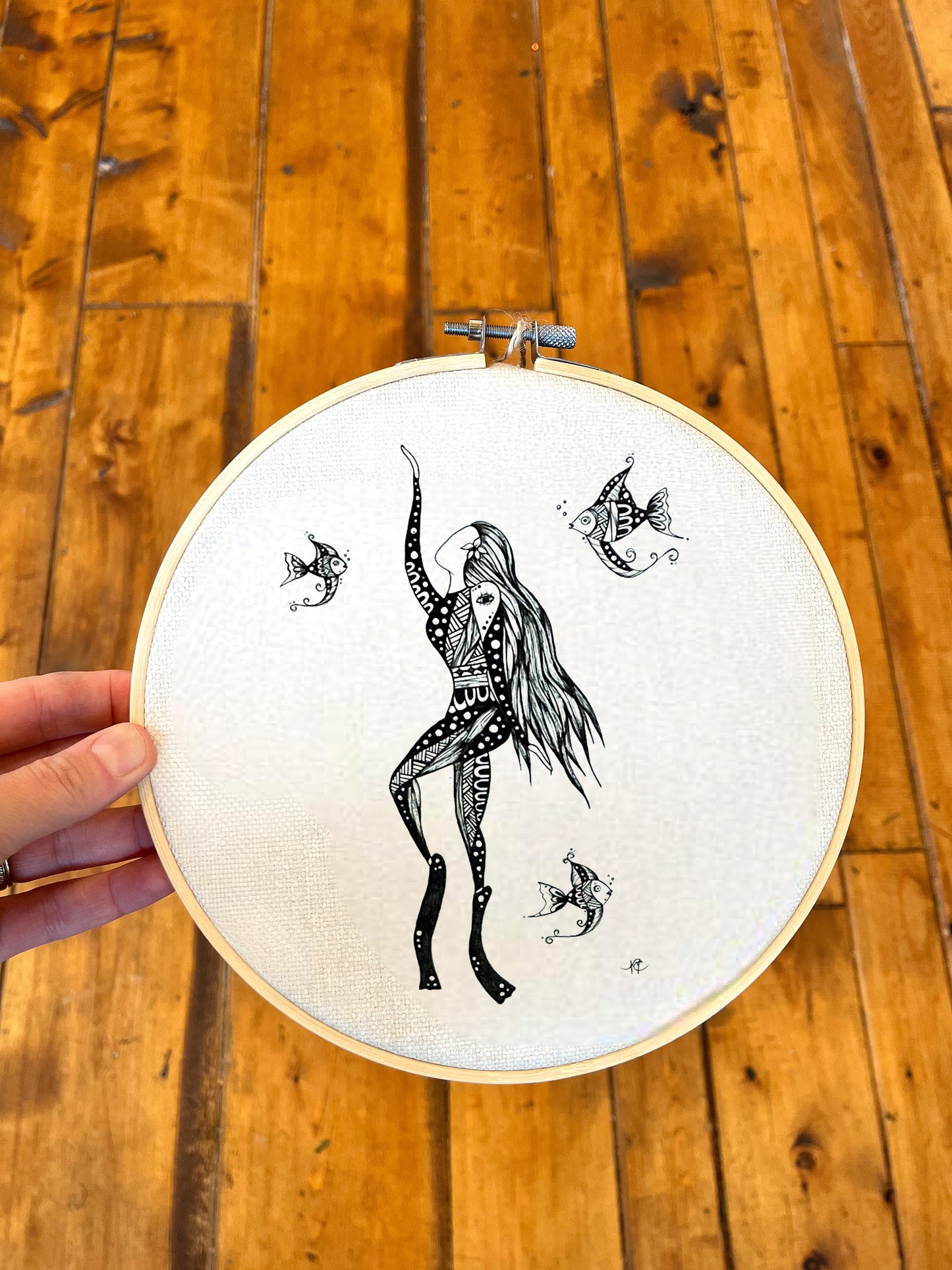 Beauty Lies in the Depths - Canvas wall hanging