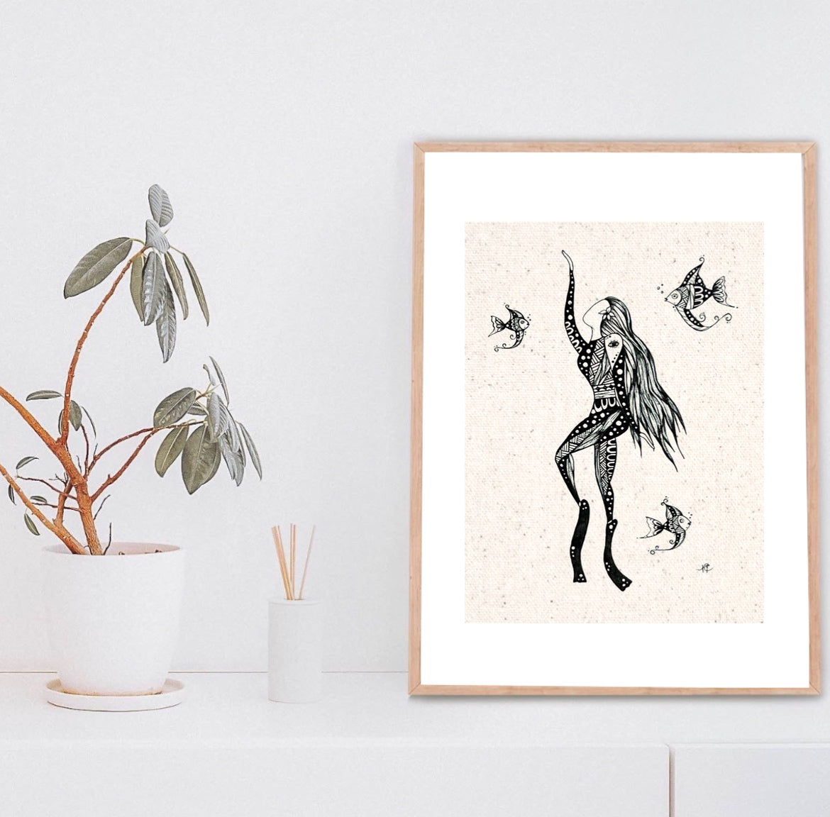 Beauty lies in the Depths - Canvas Print
