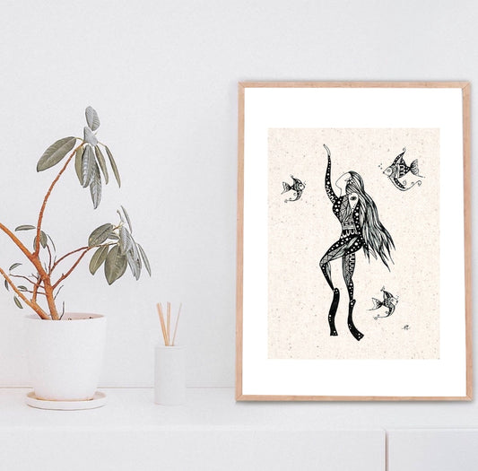 Beauty lies in the Depths - Canvas Print