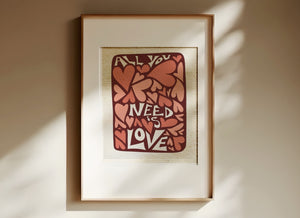 All you Need is Love - Canvas Print