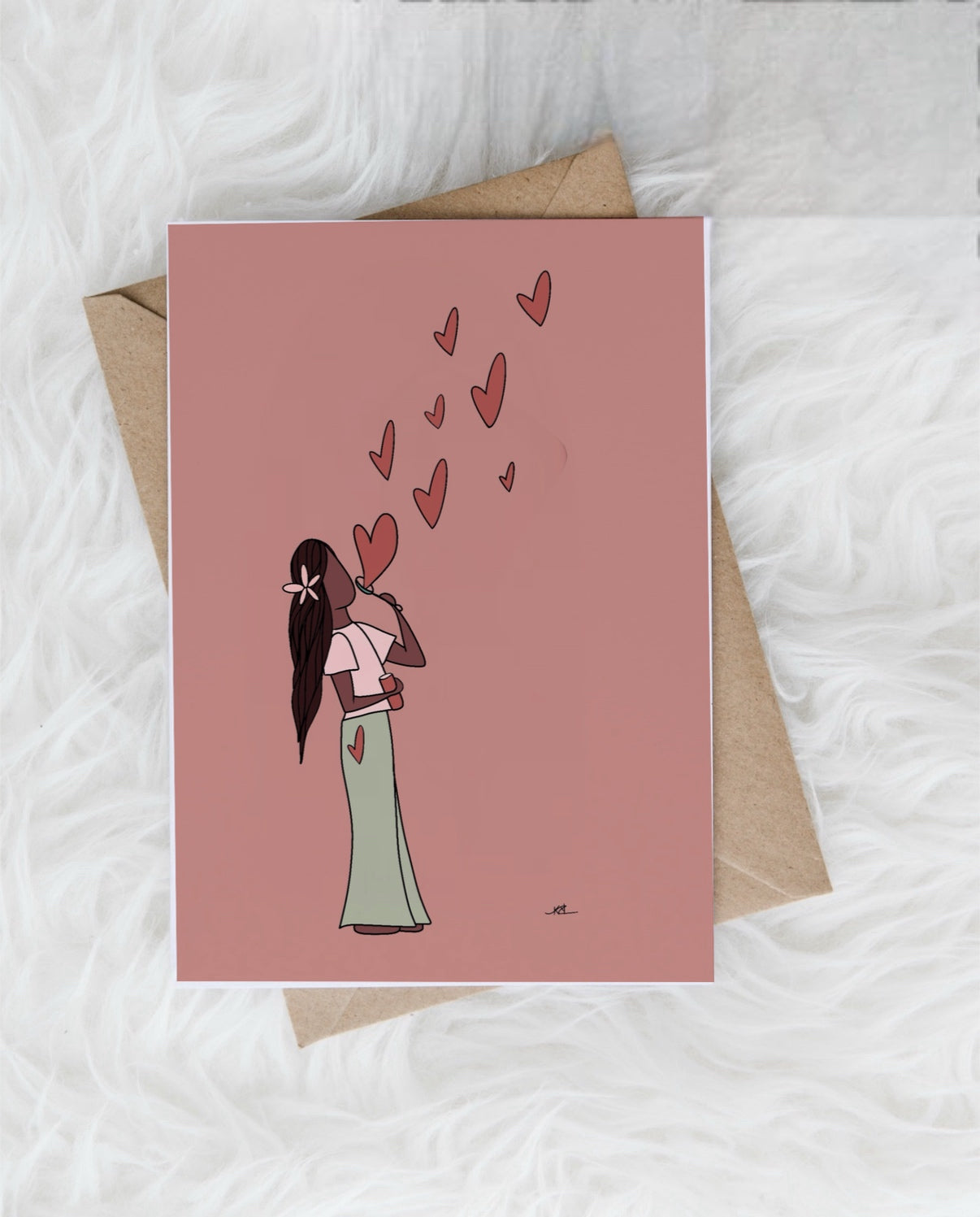 Love only grows by sharing - Greeting Card