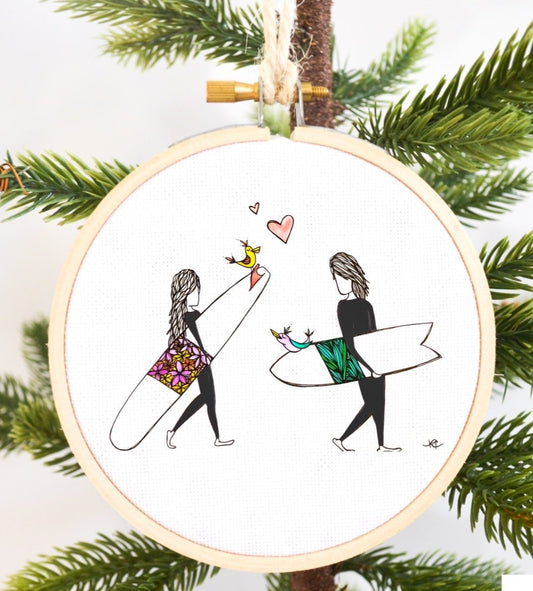 Lovebirds Ornament