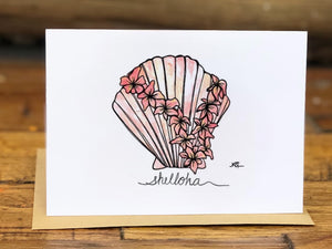 Shelloha greeting card
