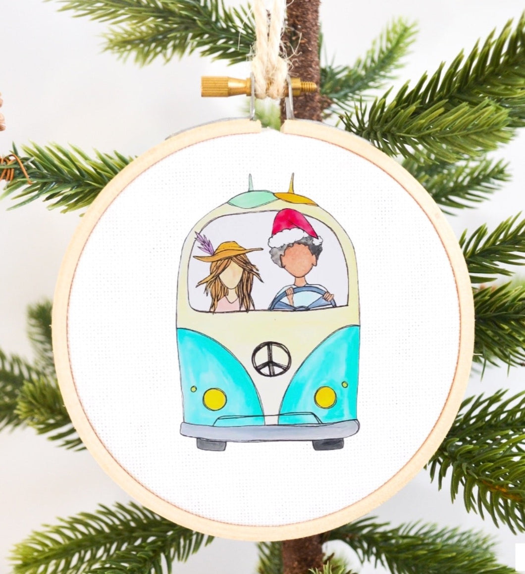 Road Trippin for the Holidays Ornament