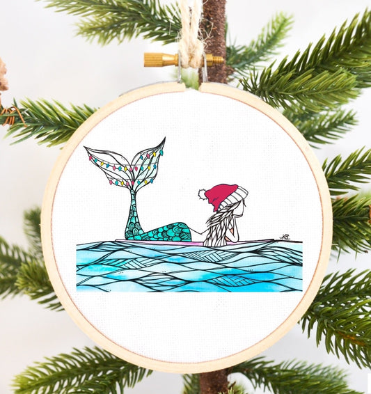 Mermaid Daze Holiday Ornament