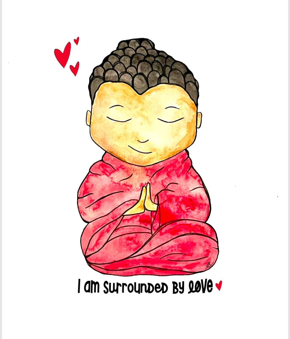 I am Surrounded by Love - Canvas Print