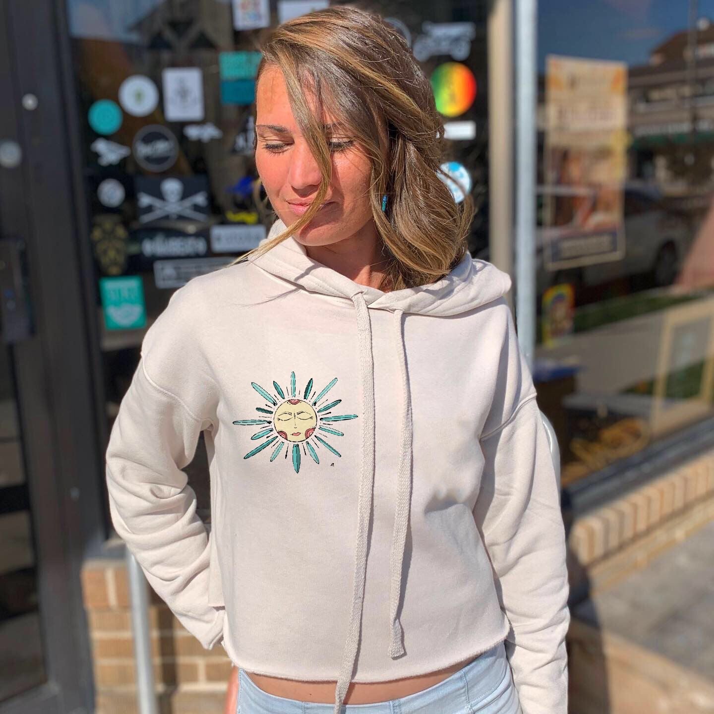 Need Sun - Crop Hoodie