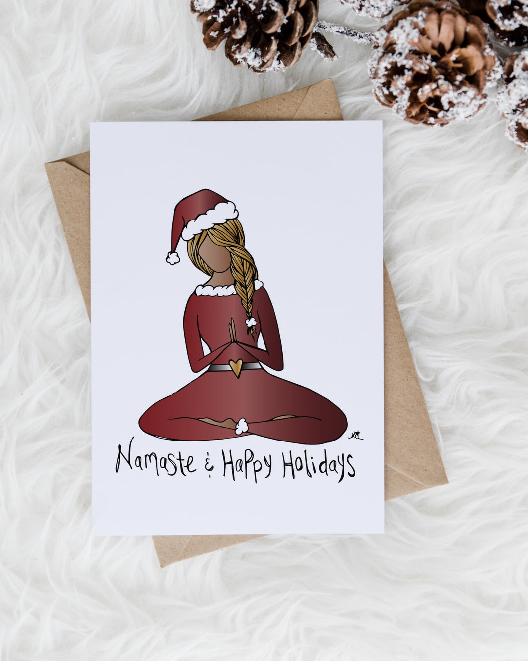 Namaste and Happy Holidays Greeting Card