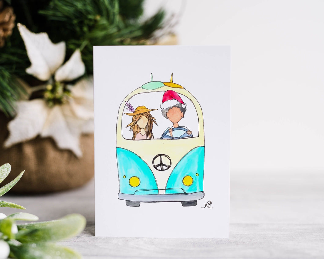 Road Trippin' for the Holidays Greeting Card