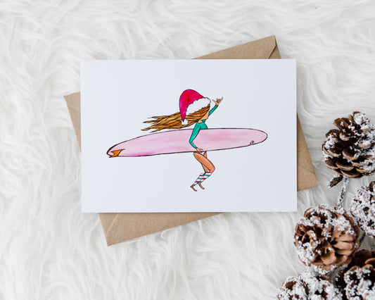 Stoked for the Holidays Greeting Card