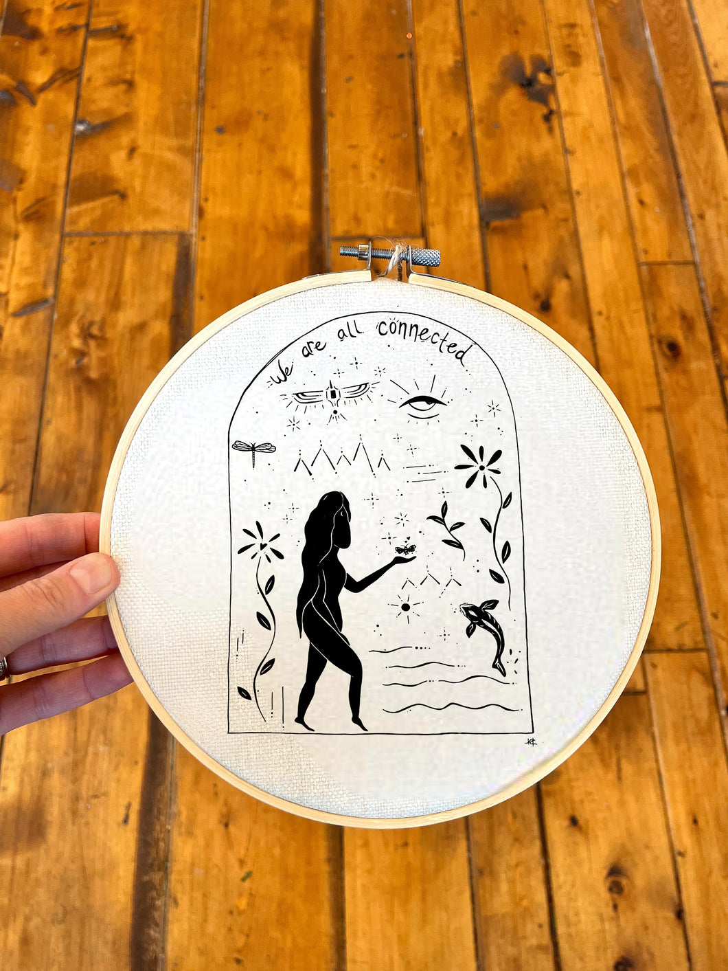 We are all Connected - Circular Wall Hanging