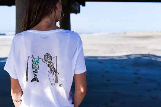 Mermaid at Heart - raglan tee